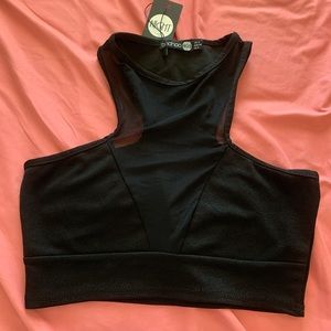 Black crop top
